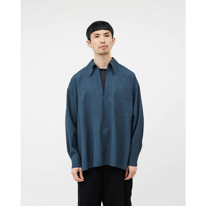 Graphpaper/Round Scale Wool SkipperShirt