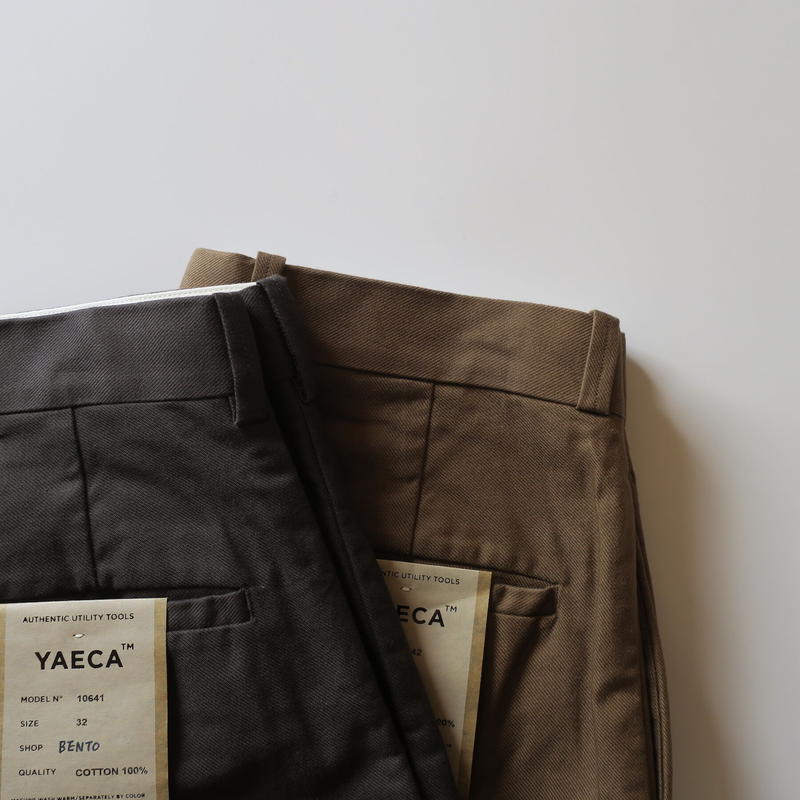 Yaeca Men Chino Cloth Pants スタンダード Logwood 1064