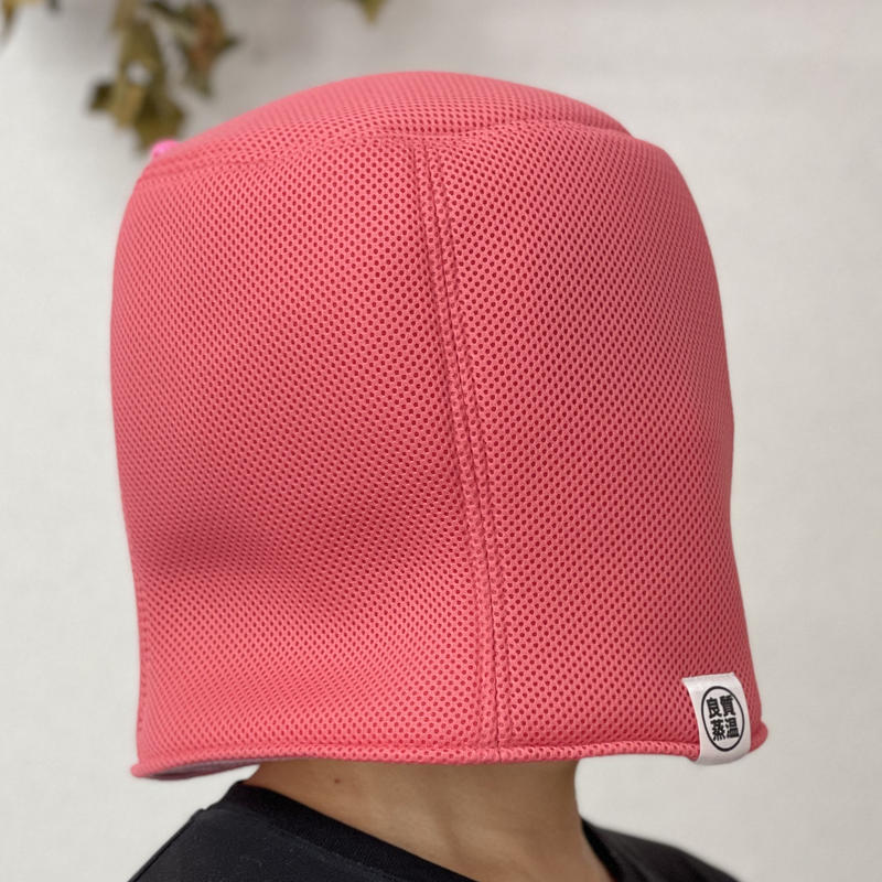 使い勝手の良い】 ベストサウナハット ピンク&白うさぎ虚無僧セット