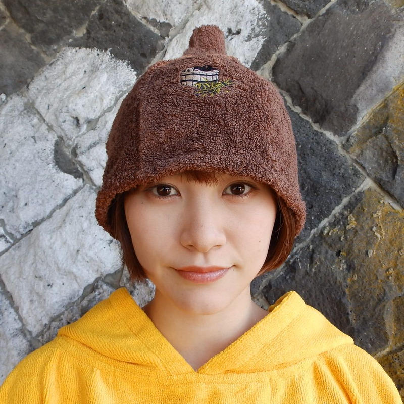サウナを愛でたい ブラウン サウナ ハット 新品 Namu Tekstile タオル地 コッ