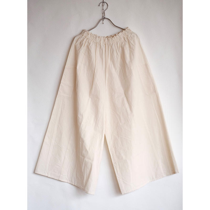 Yamma 会津木綿キュロットパンツ ロング 10cm Acr Pt L 10 Bico