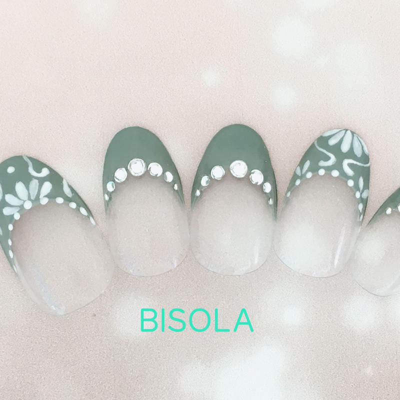 フレンチとネイティブエスニックネイル 032 Bisola Online