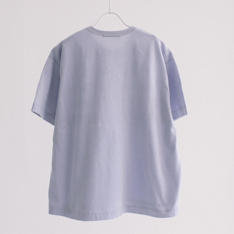 バスク天竺 Bigプリント半袖tシャツ 21 907 Blanc Basque ブラ