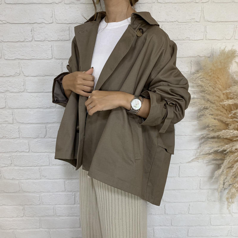 ボリュームハーフトレンチコート Blate Web Store