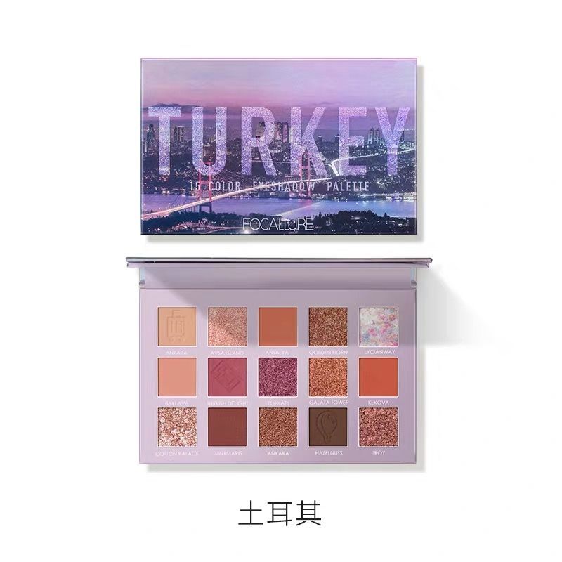 Focallure Go Travel アイシャドウパレット 15色 中国コスメ