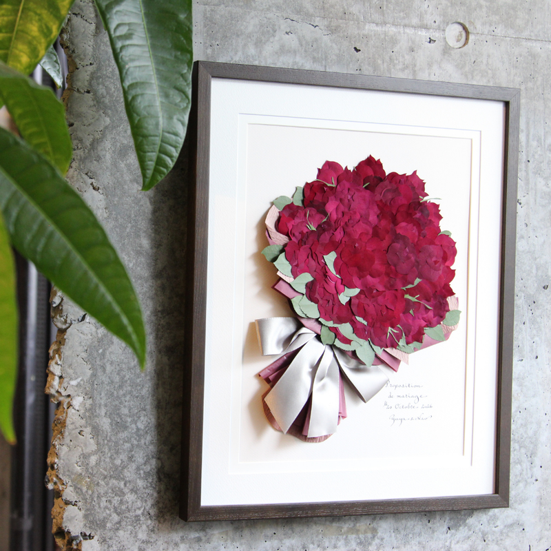 プロポーズ花束 押し花アート ショコラ Bloom プロポーズ花束 押し花アート ショコラ Bloom