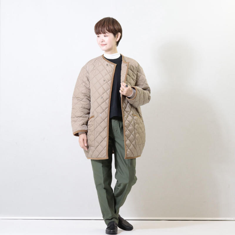 Barbourバブアー キルティングノーカラーコート | BLUEBEAT 那珂川店