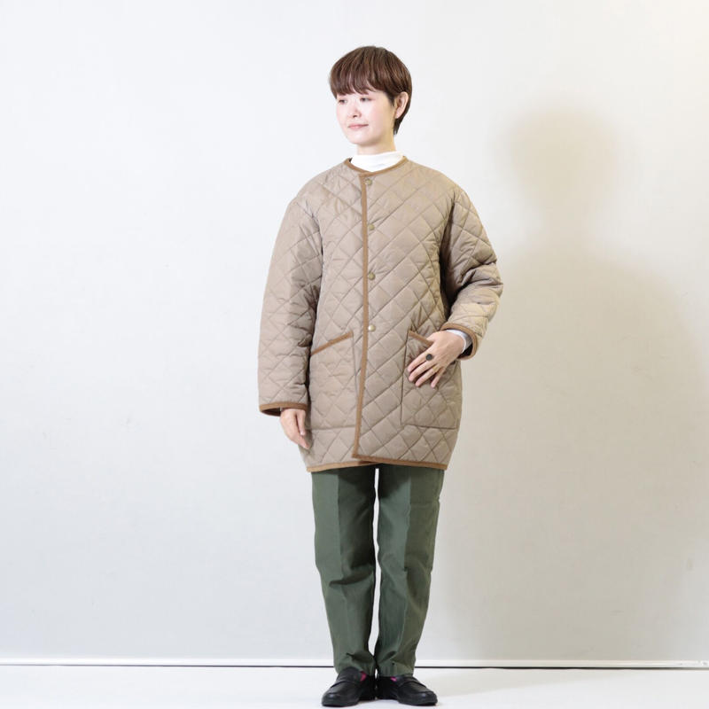 Barbourバブアー キルティングノーカラーコート | BLUEBEAT 那珂川店