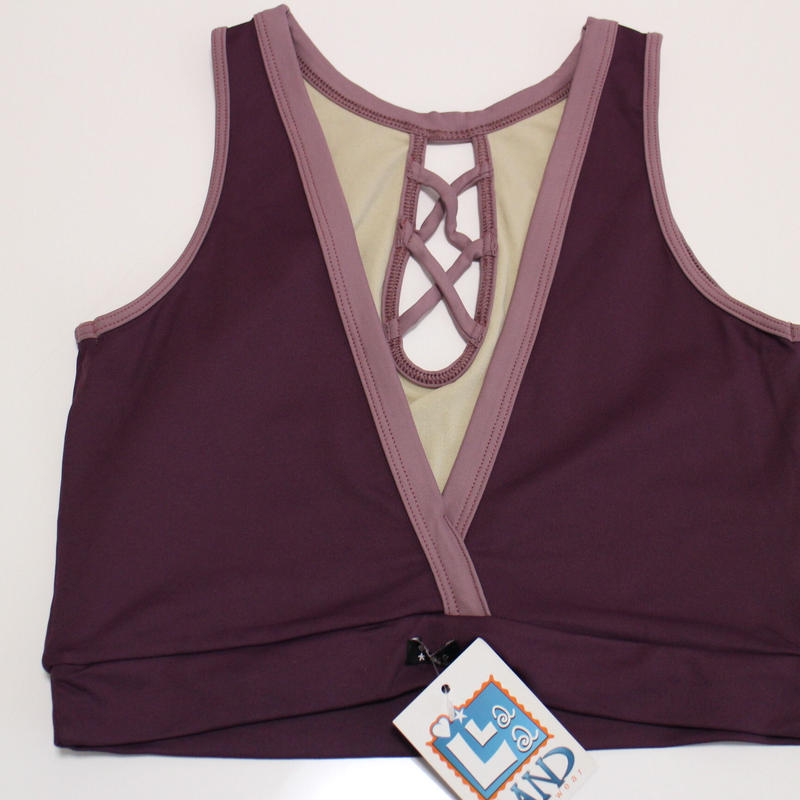 シャルロッテクロップヨガトップ グレープジュース Lalaland Yoga Japan