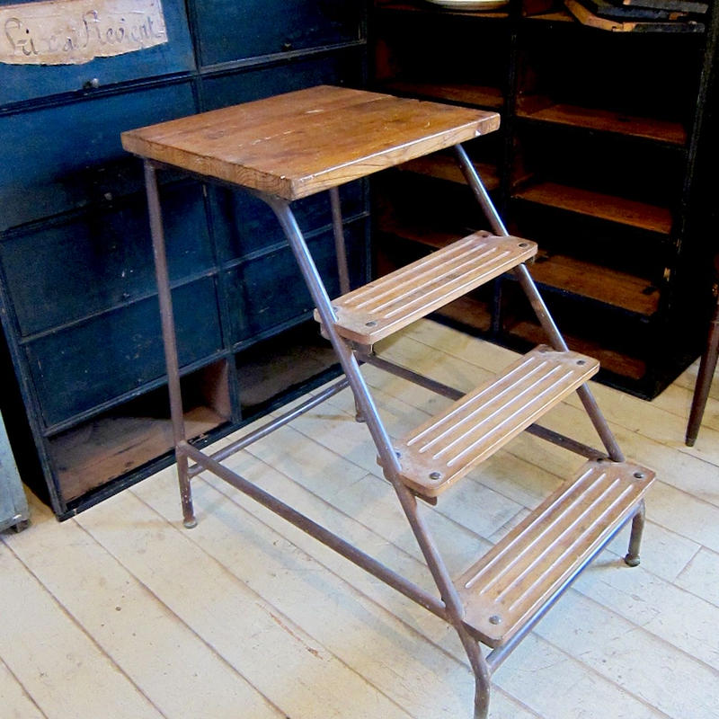 フランス 図書館のミニ階段 Bolt Antique Brocante Design