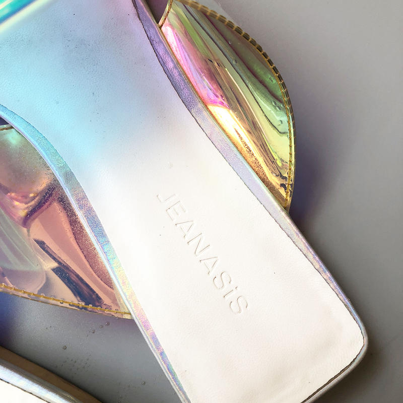 フリマアソビ ホログラムサンダル Jeanasis Used はちみせ