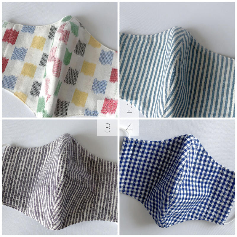 イスクラ 伝統工芸品 久留米絣マスク 4 Type はちみせ