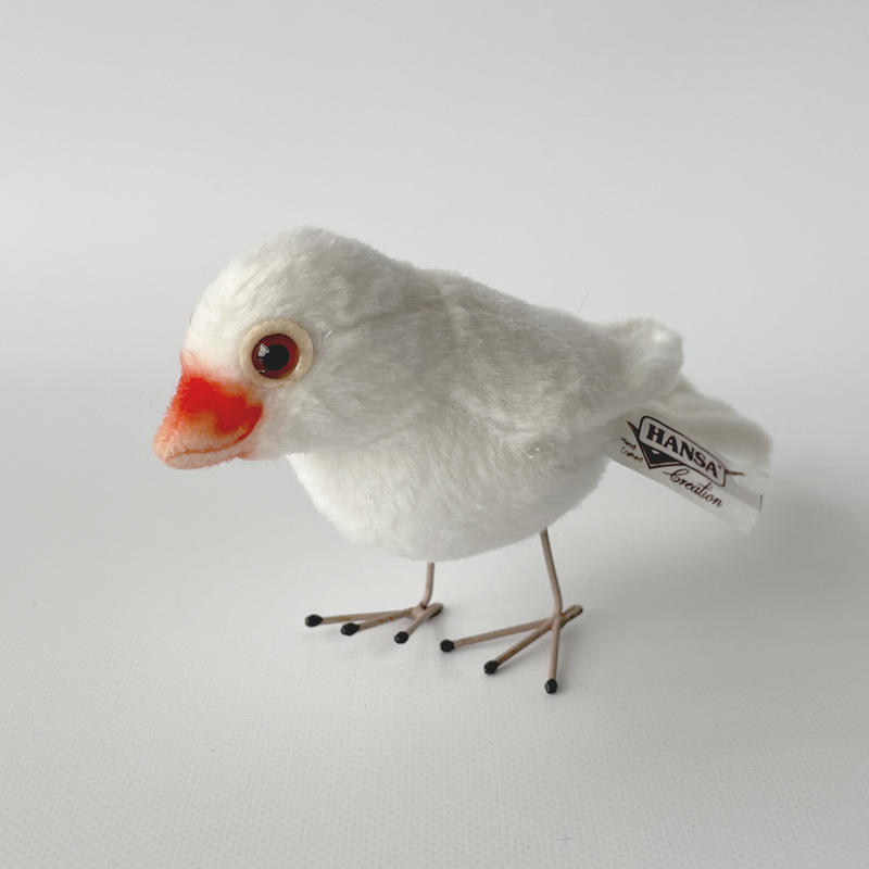 ワケあり ぬいぐるみ 文鳥 白文鳥 Hansa はちみせ
