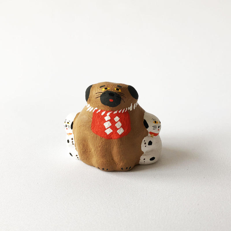 Habotan 土佐犬くっつき犬 土人形 11 はちみせ