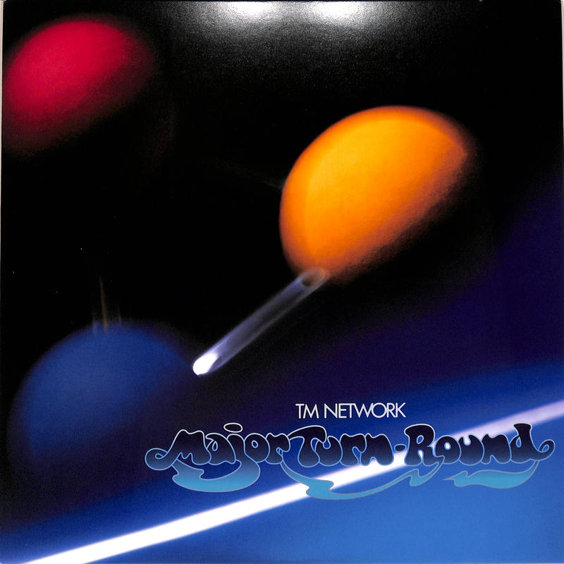 TM NETWORK Major Turn-Round 直筆サイン入り ポスター TM NETWORK/Major Turn Round アナログ盤