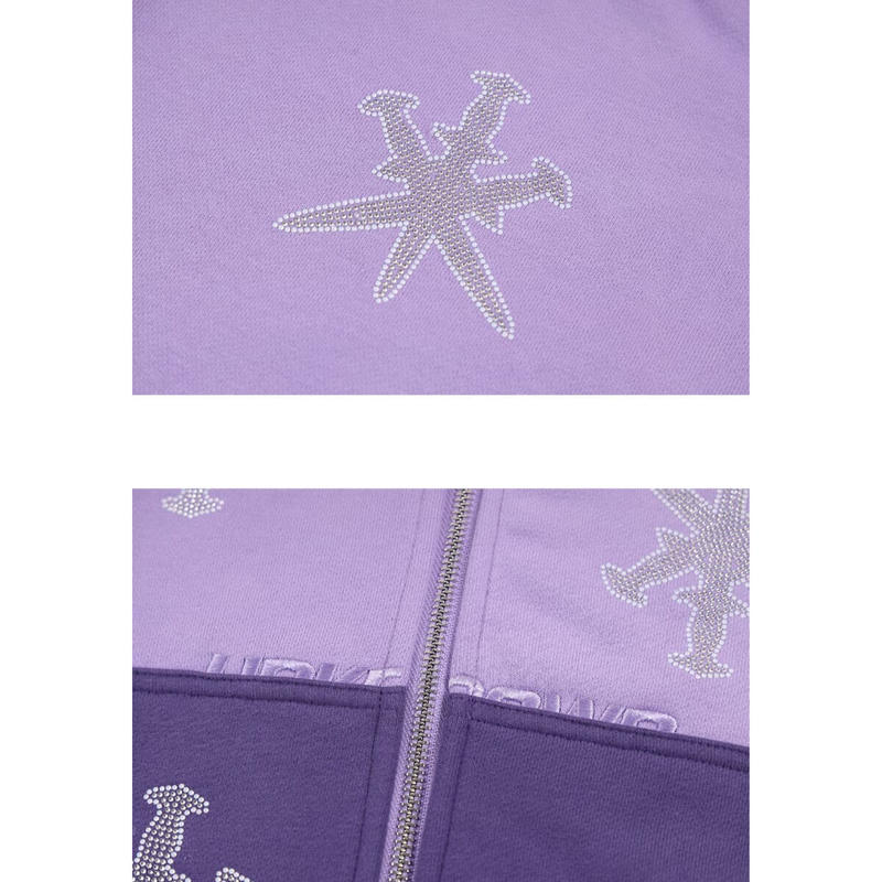 スタイリッシュシンプル Purple Panel Mix Dagger Jogger - 通販