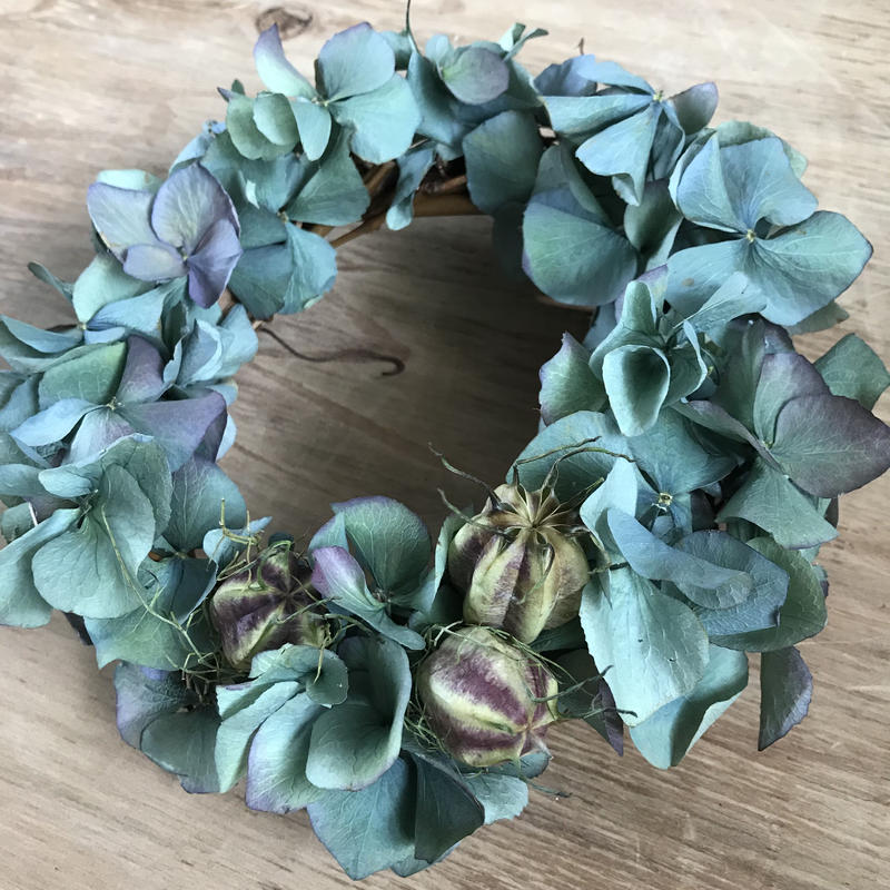 Dry Flower エメラルドグリーンアジサイ ニゲラの実 Atelier Brazo