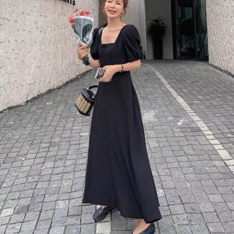 バッグデザインスクエアネックワンピース Brillantselect Store バッグデザインスクエアネックワンピース Brillantselect Store