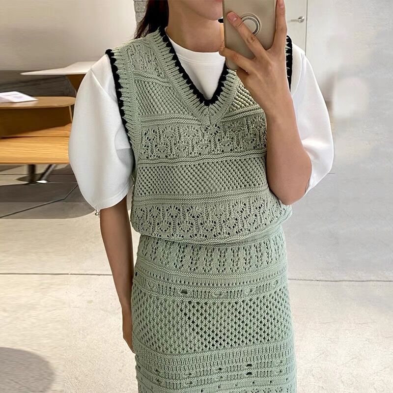JUSGLITTY❤︎大人可愛い鍵編みセットアップ JUSGLITTY❤︎大人可愛い鍵編みセットアップ
