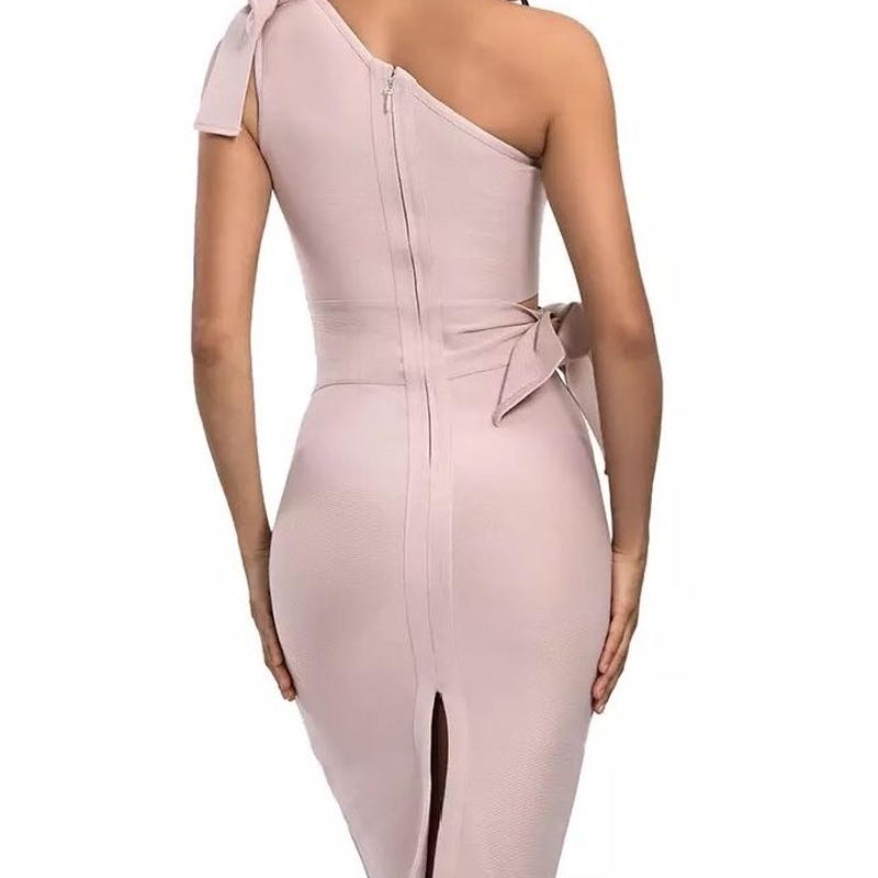 お腹チラ見せリボンタイトワンピース Brillantselect Store