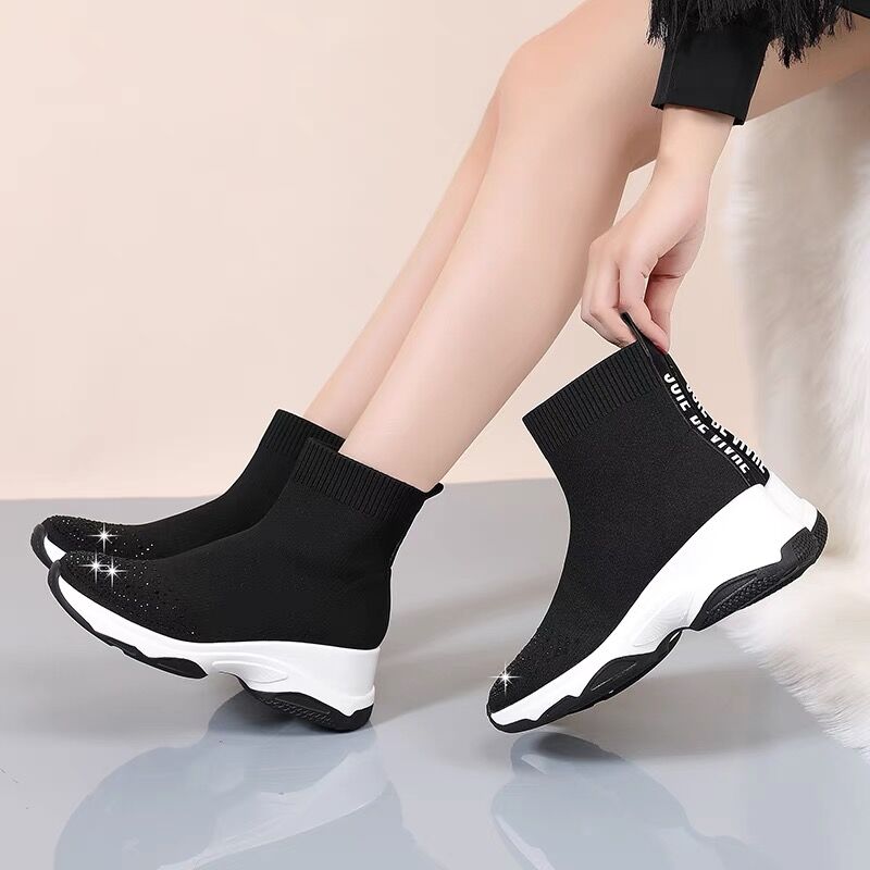 厚底ビジューソックススニーカー Brillantselect Store