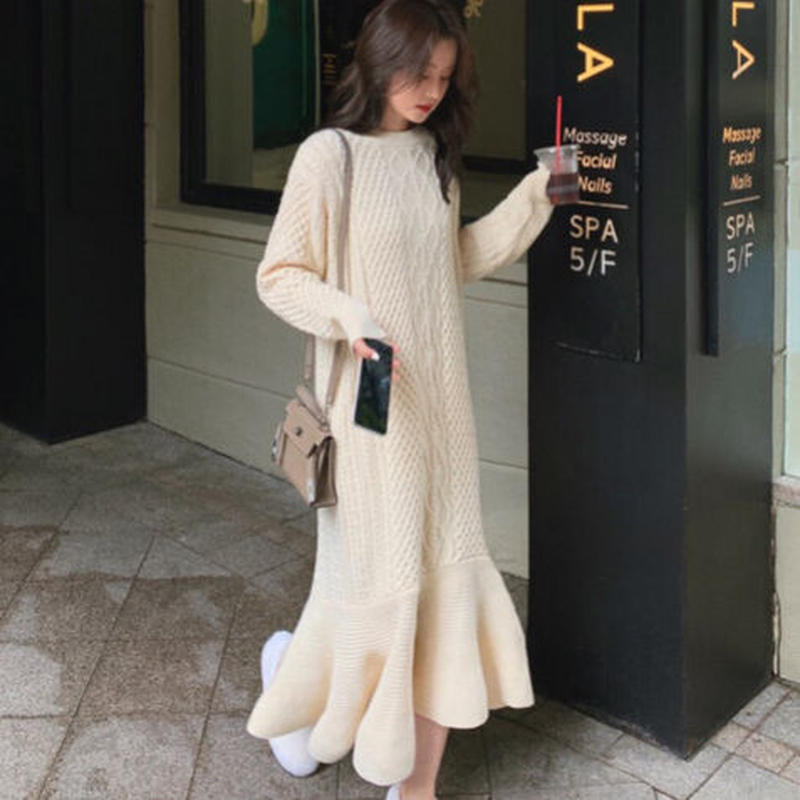 BELINDA カラーリングマーメイドニットワンピース - arkhoediciones.com