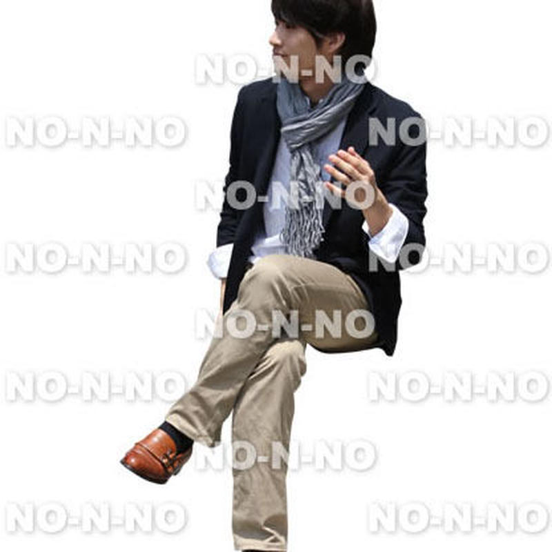 人物切抜きセット 座る おしゃれペア 1 Set018 No N No 建築cg 3d人物