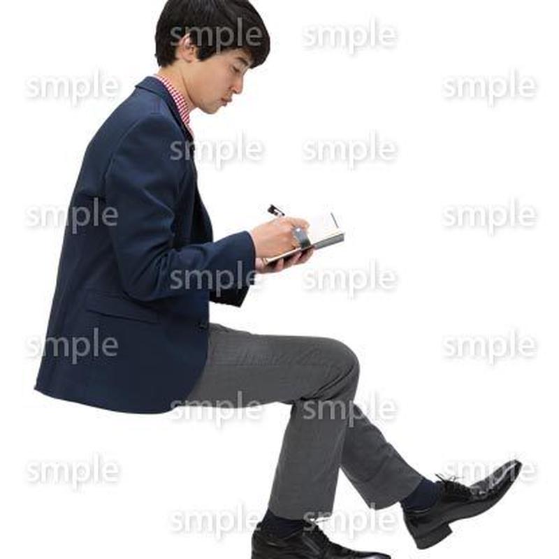 Cutout People 座る 男性 Ll 108 No N No 建築cg 3d人物モ