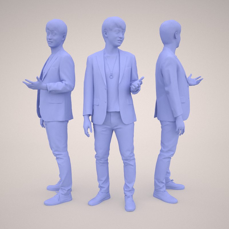 3d人物素材 Posed 107 Sota No N No 建築cg 3d人物モデ
