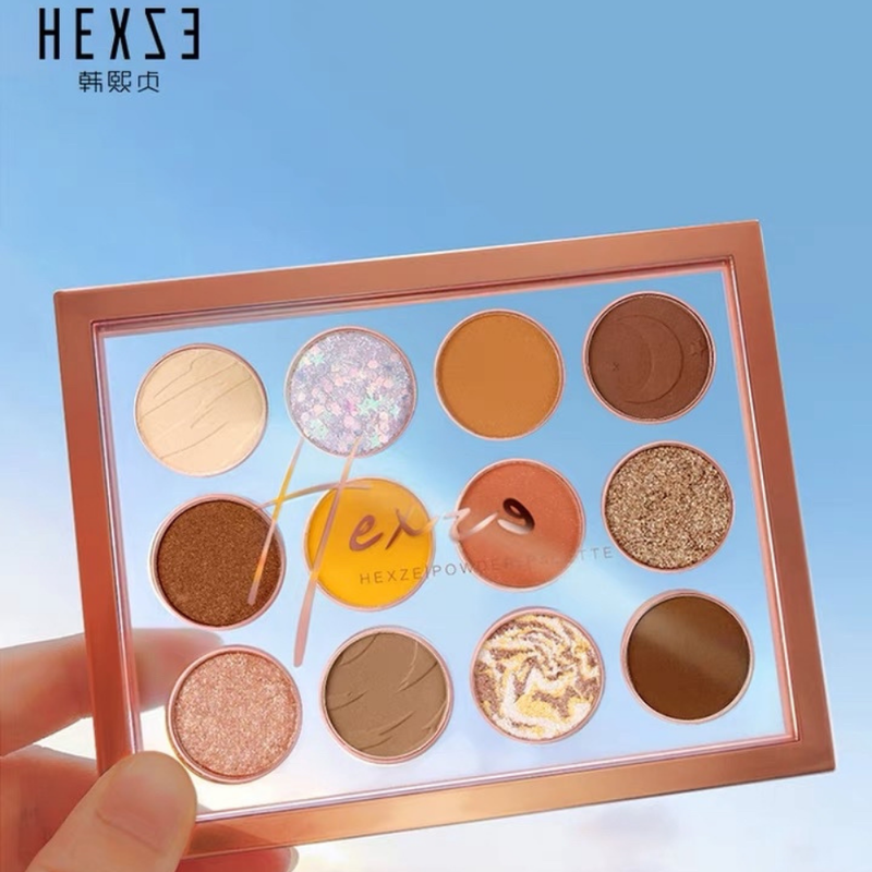 Hexzeクリア星云12色アイシャドウパレット Bud バド 花のつぼみ 中国コスメ 雑貨通販