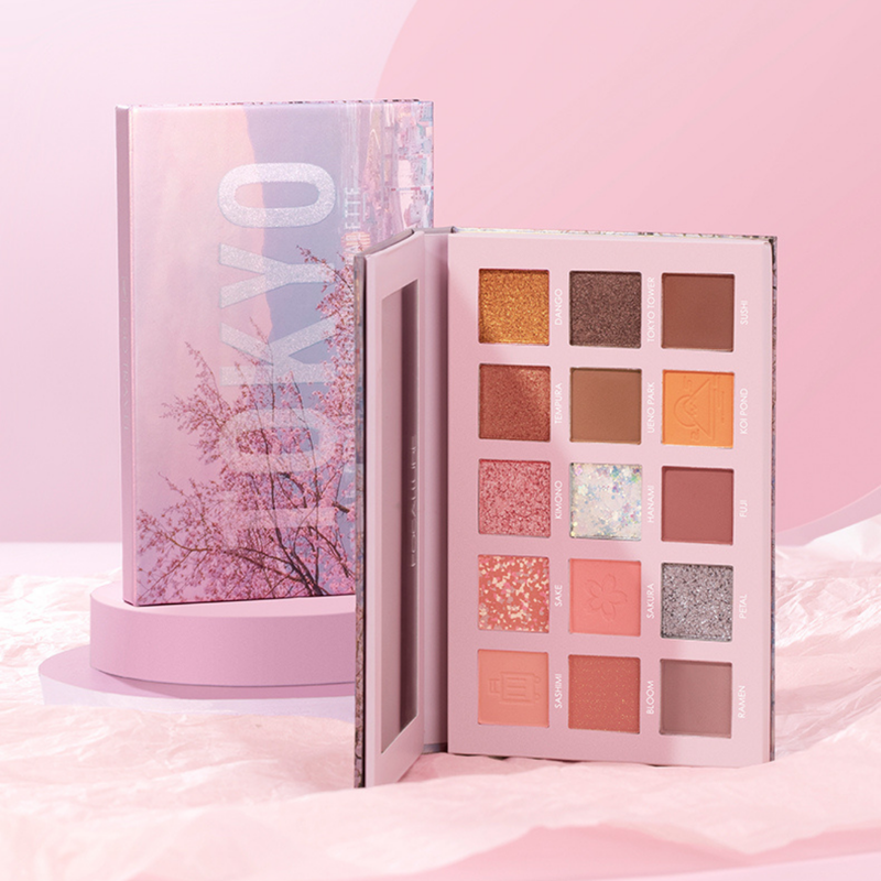 Focallureトラベルアイシャドウパレット15色 Tokyo 07东京 Bud バド