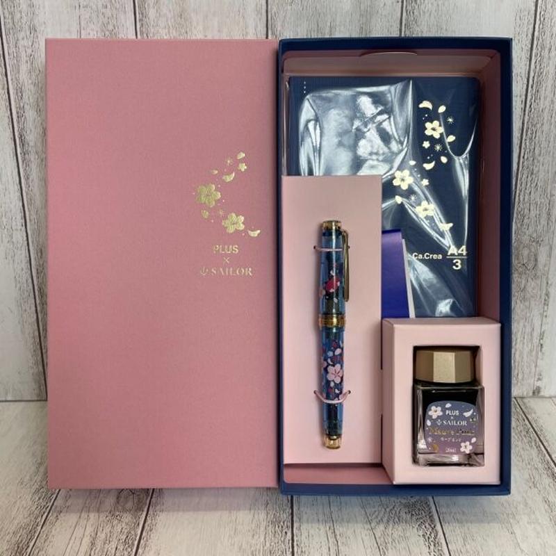セーラー万年筆 プラス カ クリエ プレミアムクロス プロフェッショナルギアスリム 夜桜限定セ セーラー万年筆 プラス カ クリエ プレミアムクロス プロフェッショナルギアスリム 夜桜限定セ