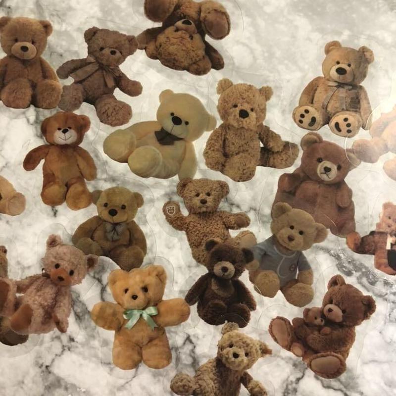 テディベア Pet素材ステッカーシール枚 Bunny Select Shop