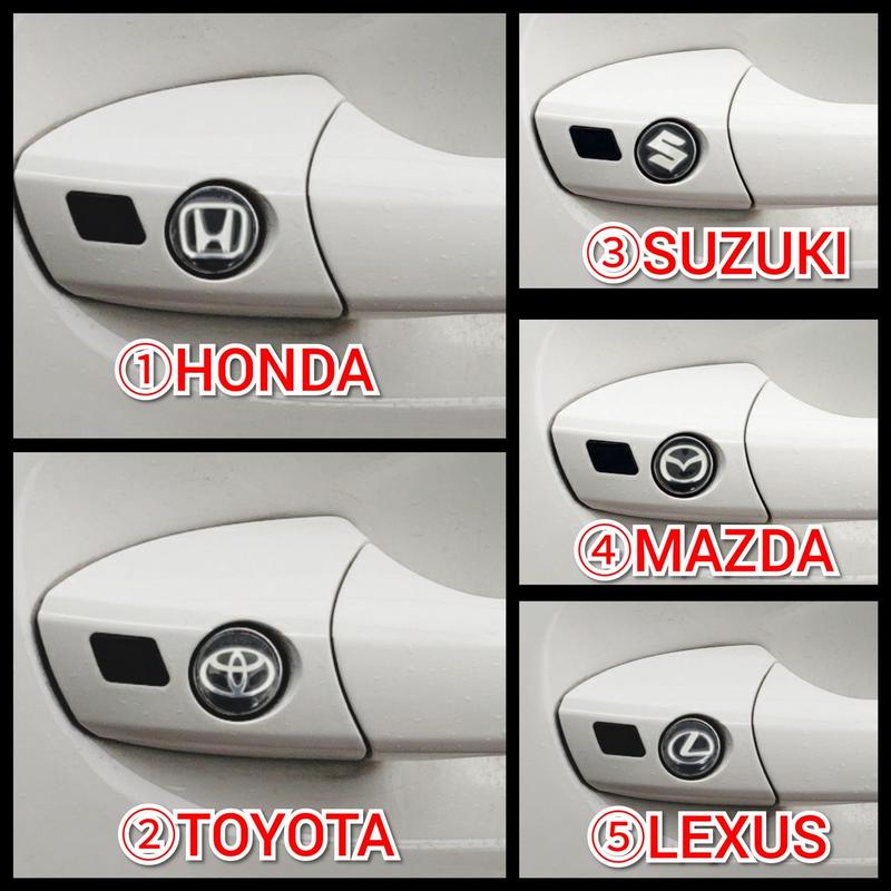 各車種 エンブレム キーホールカバー 鍵穴隠し 3dミニステッカー Shinobee