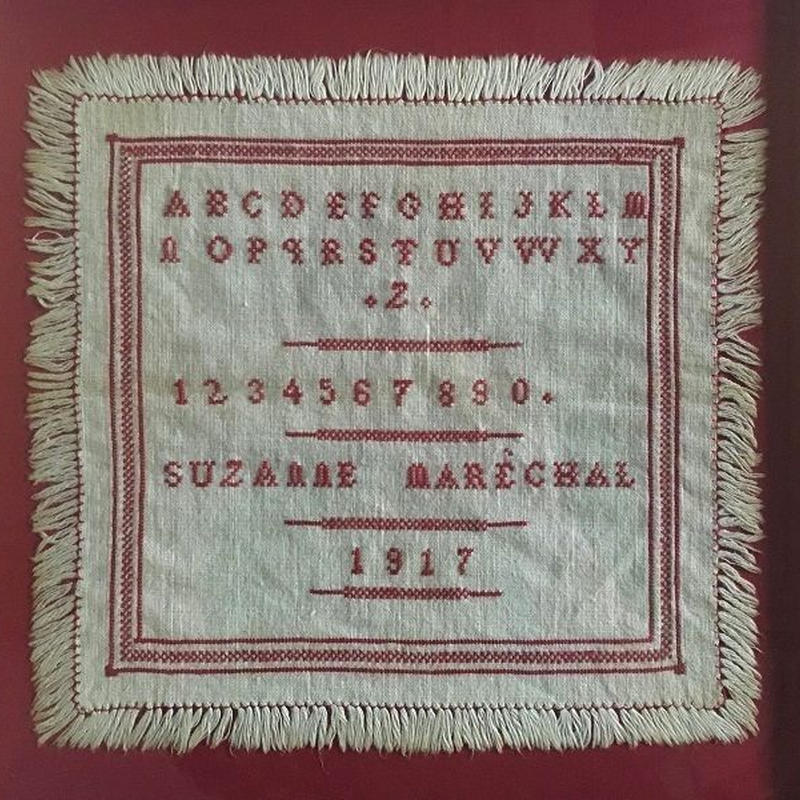 86%以上節約 ウール刺繍 刺繍作品 アルファベットサンプラー