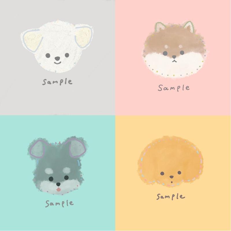 ペットイラスト うちの子snsアイコン Cafune Design