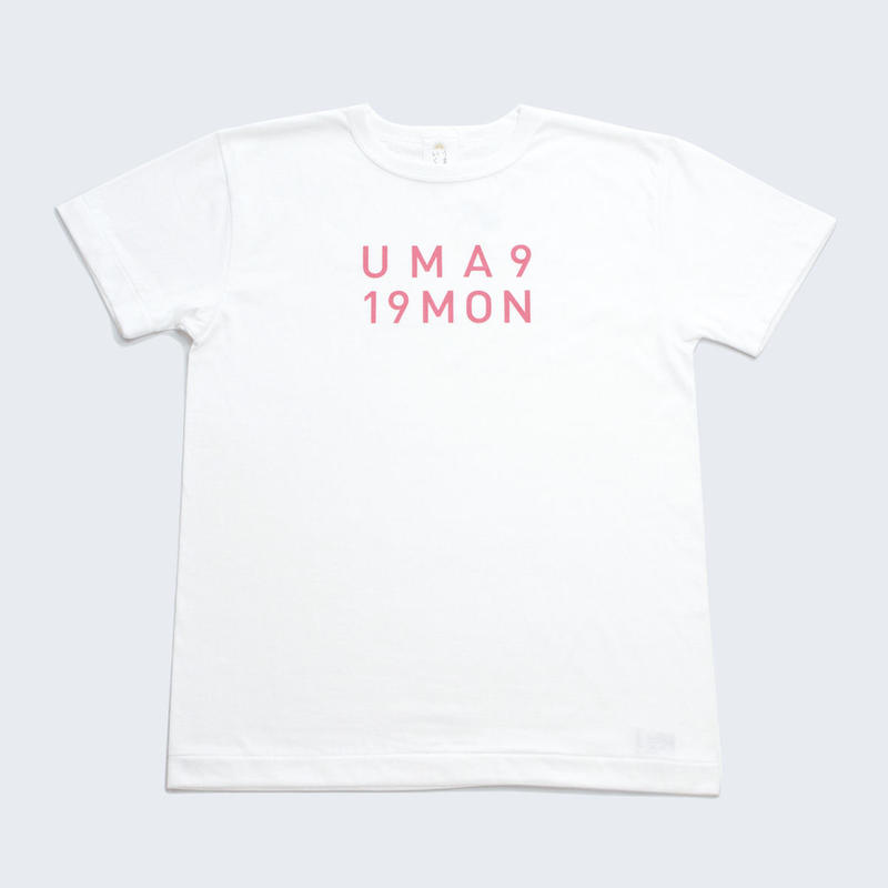 Tシャツ 白 919ロゴ 白地ピンク Uma919mon Tシャツ 白 919ロゴ 白地ピンク Uma919mon
