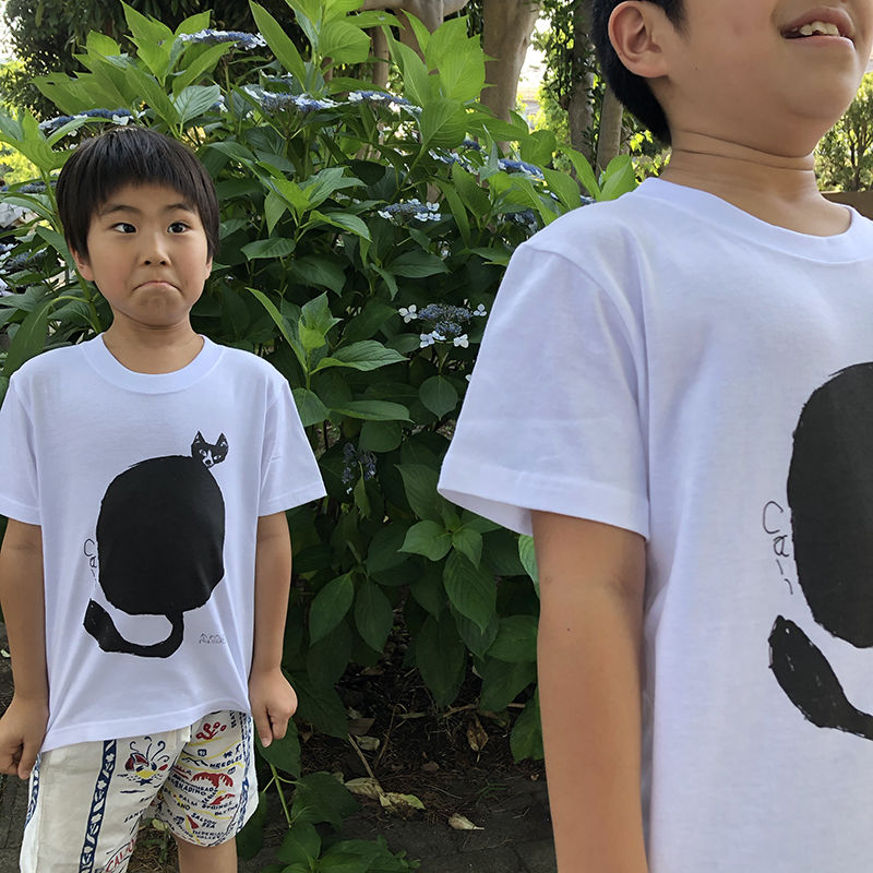 Call オリジナルtシャツ キッズ ミロコマチコ Blacktenhole ホワイト