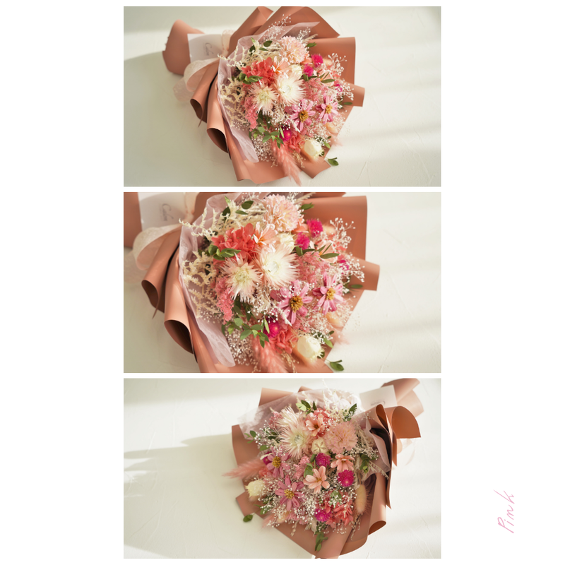 Calonのオーダーメイド ドライフラワー プリザーブドフラワー花束 ドライフラワー