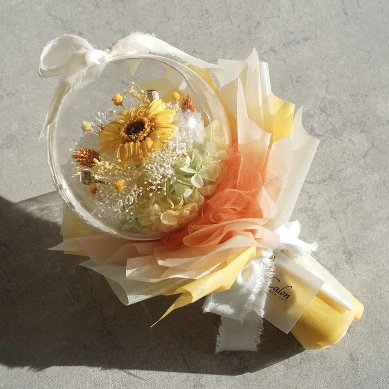 クリスタルブーケ マーガレット イエロー ドライフラワー の Calon Dry F