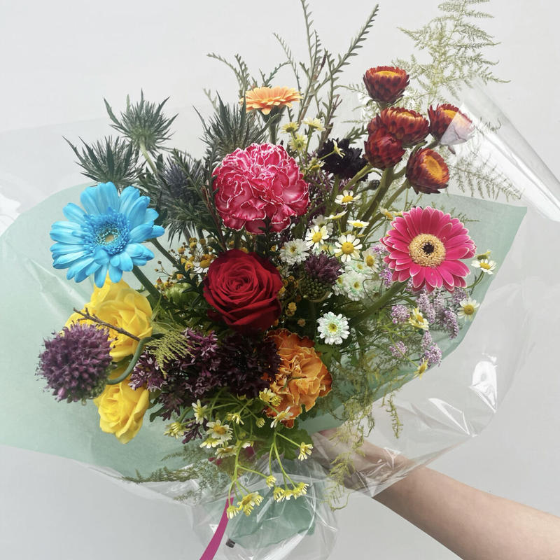 Dye Flowers Bouquet オリジナル染め花の花束 Camille 染め花専門店
