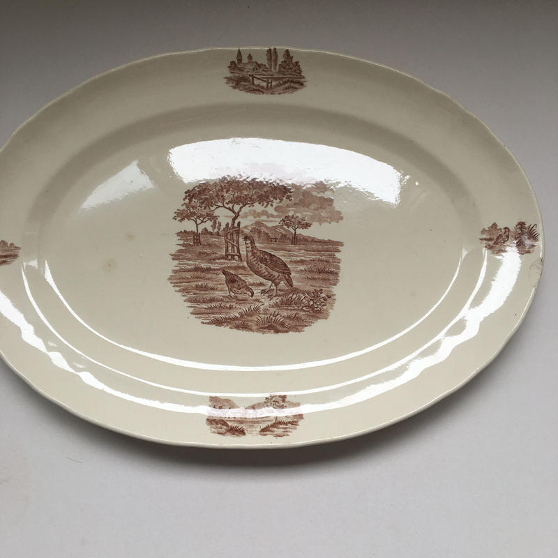 Luneville リュネヴィル ロレーヌ十字 プレート 平皿（中央アザミ）E