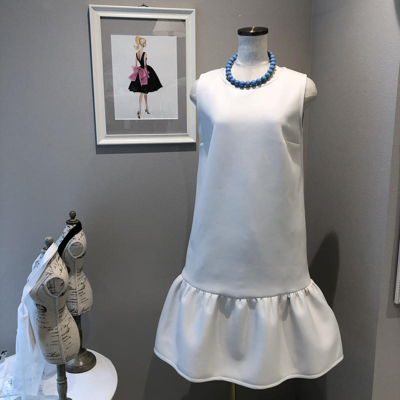 10 268 白 クララワンピース M Capriciousmie