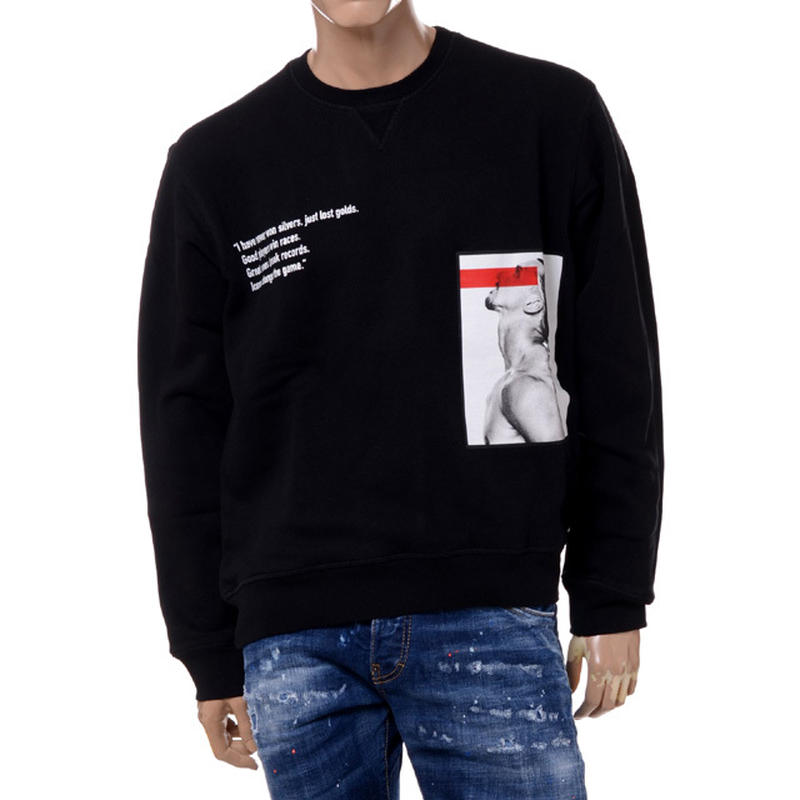 ディースクエアード Dsquared2 イブラヒモビッチアイコンスウェットトレーナー コットン