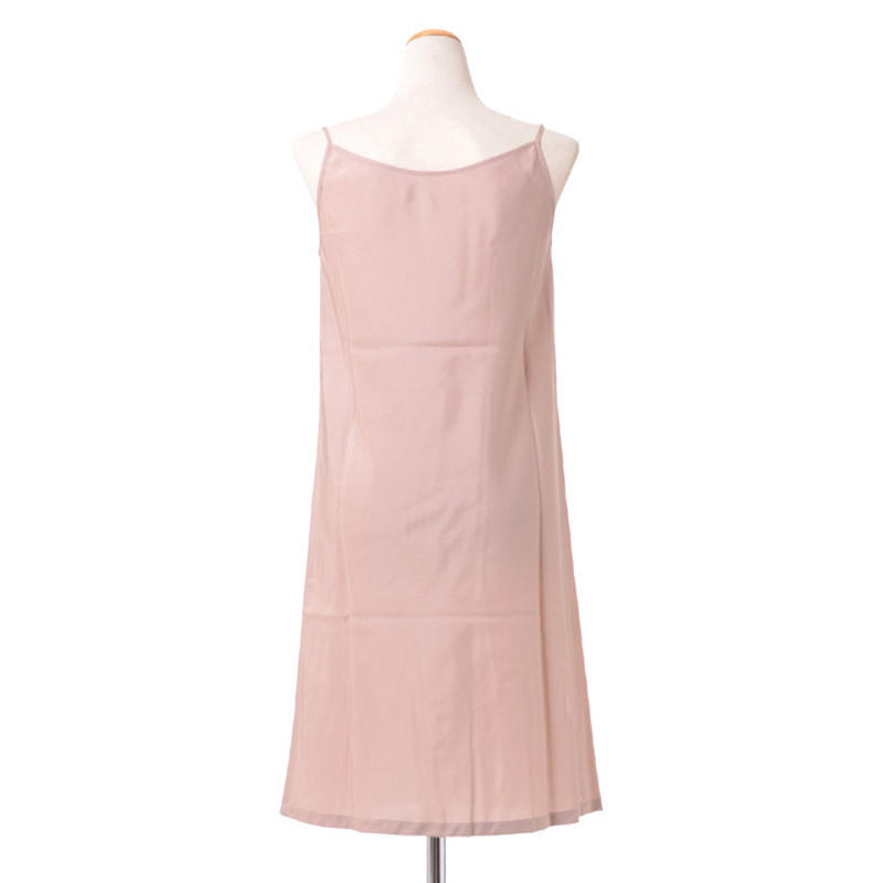 テン Ten キャミソールドレス ポリエステル ピンクベージュ Yokoaunty