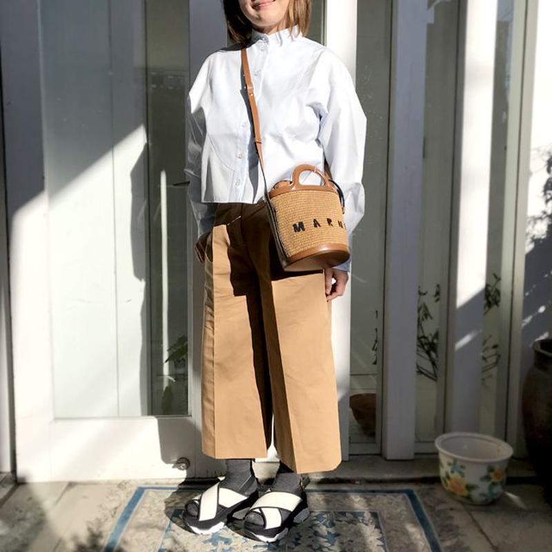 マルニ Marni TROPICALIAバケットバッグ 牛革・ラフィア ブラウン | YOKO... マルニ Marni TROPICALIAバケットバッグ 牛革・ラフィア ブラウン | YOKO...