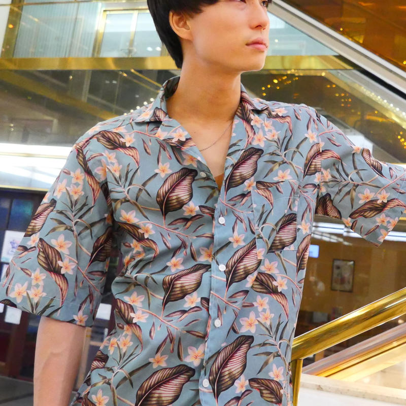 バグッタ 開襟リネンシャツ JOHNNY S サイズ | unimac.az