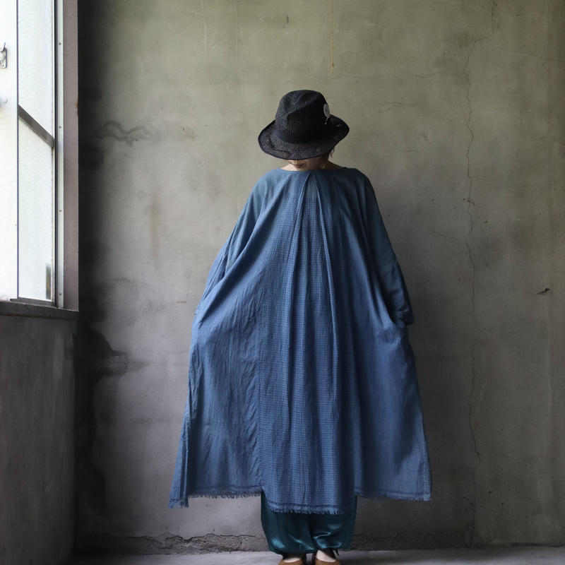 Tabrik タブリク Khadi Dress本藍染ワンピース Ta C