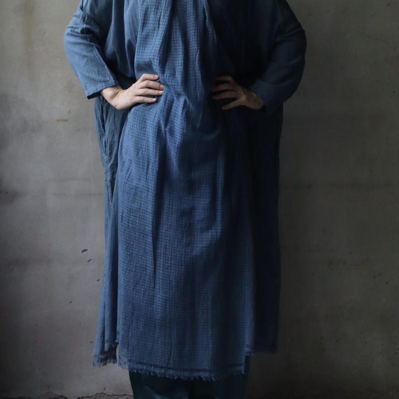 Tabrik タブリク Khadi Dress本藍染ワンピース Ta C