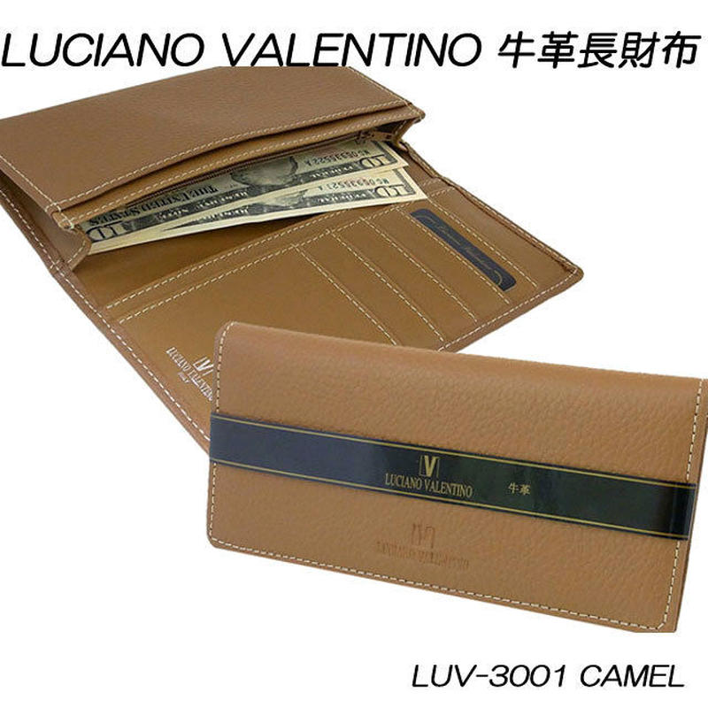 ルチアーノバレンチノ 牛革本革 シボ メンズ長財布 ｌｕｖ3001 Cccstores